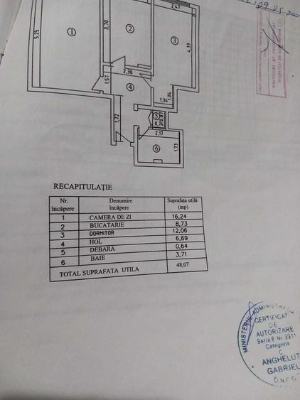 Apartament cu 2 camere decomandat în Central