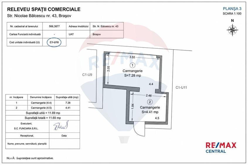 Spațiu comercial, de 299 mp, în Centrul Istoric