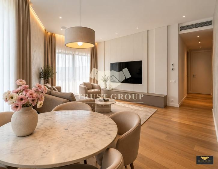 Apartament cu 3 camere semidecomandat, mobilat în Floreasca