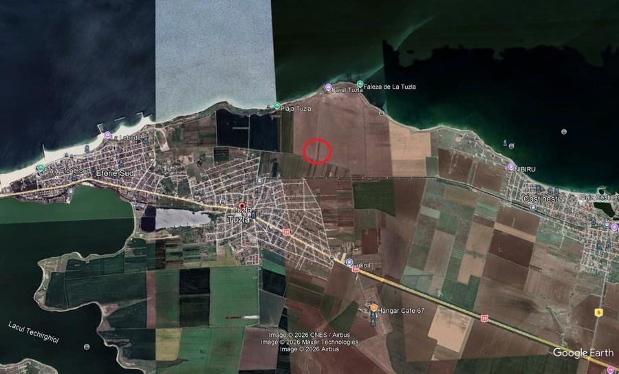 Teren Construcții extravilan de 634 mp, în Tuzla