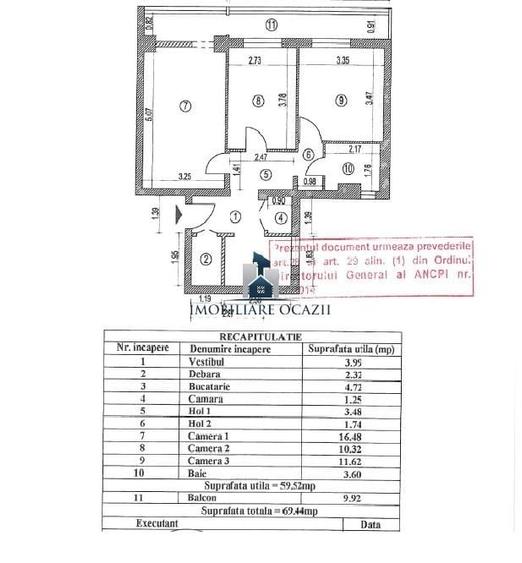 Apartament cu 3 camere decomandat în Berceni — fotografia 1