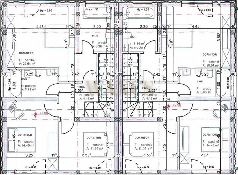 Duplex cu 4 camere cu Canalizare în Borhanci