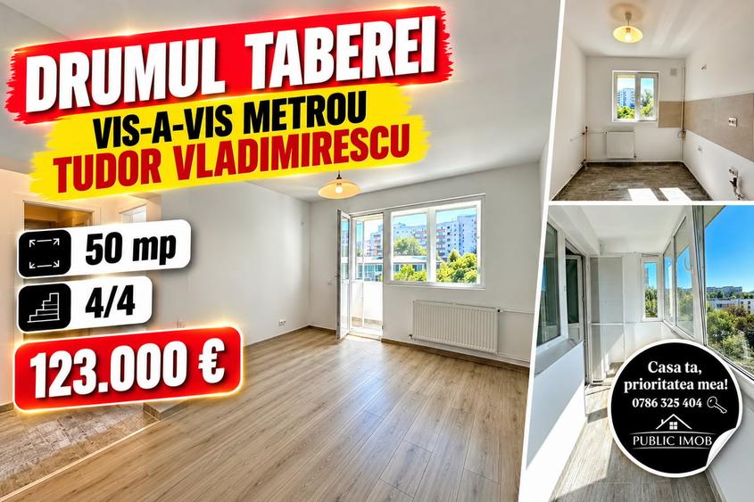 Apartament cu 2 camere semidecomandat în Tudor Vladimirescu
