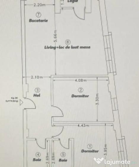 Apartament 3 camere, 74,80mp | Zona Calea Baciului | Cluj-Na - Cluj-Napoca (Cluj) - 3