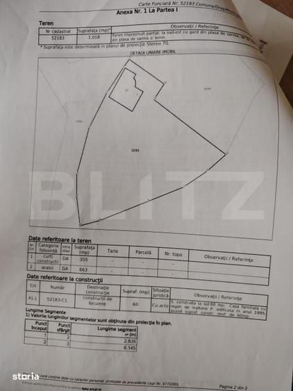 Teren cu Constructie si Utilitati Oportunitate de Investitie la T - 3