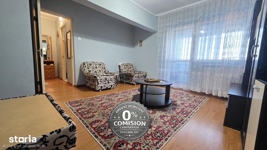 Apartament cu 2 camere semidecomandat, mobilat în Central