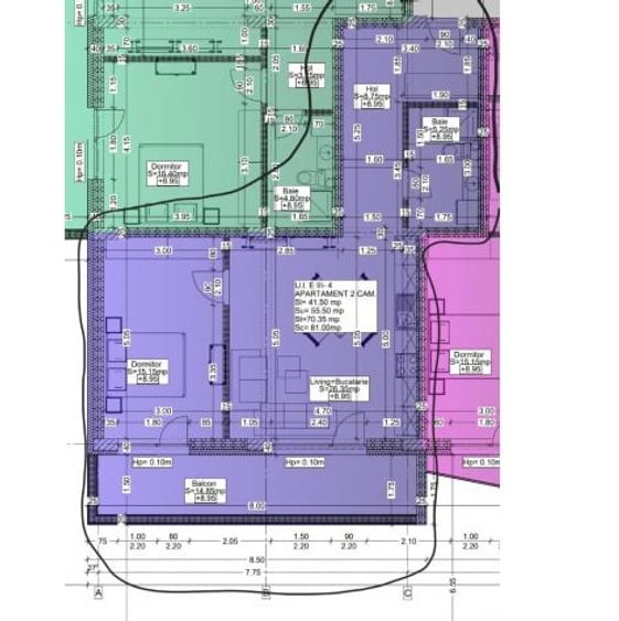 Apartament cu 2 camere semidecomandat în Tomis Nord