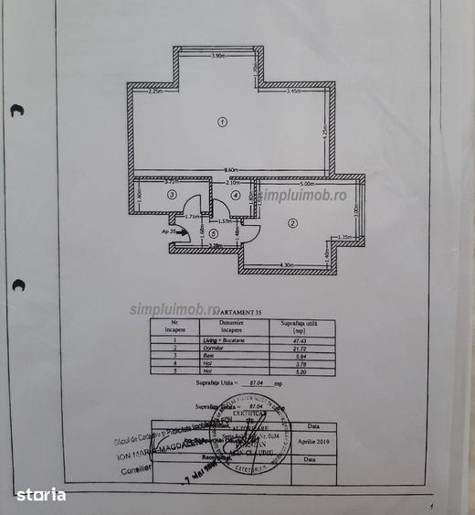 Apartament 2 Camere 87mp Bloc 2020 Mobilat ?i Utilat Str. Safirului, - 10