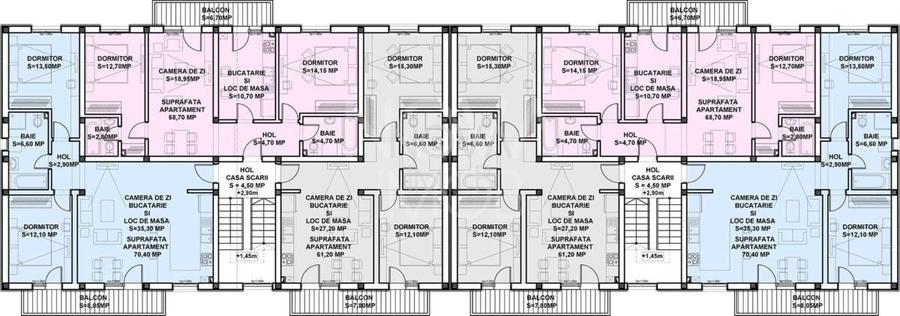 Apartament cu 3 camere decomandat în Șelimbăr