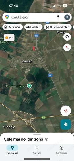 Teren de 6800 mp, în Dascălu