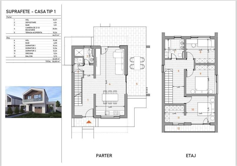 Casă cu 4 camere cu Teren 650 Mp în Bucium