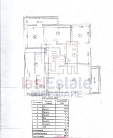 Apartament cu 3 camere decomandat în Nicolina