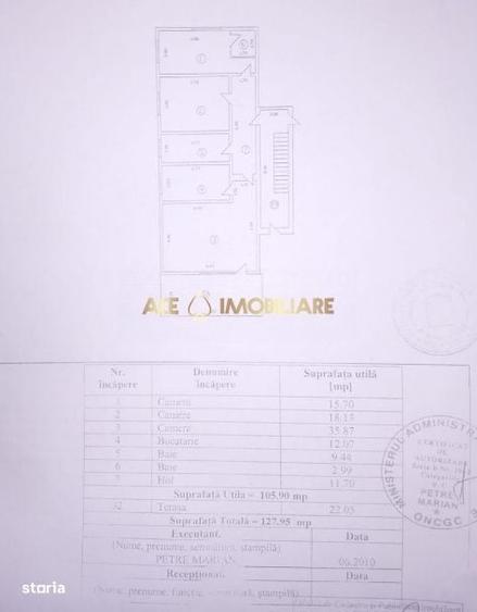 Apartament cu 3 camere în Fundeni