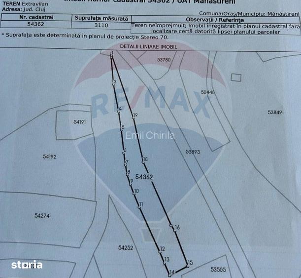Teren 3,110mp Manastireni, situat in zona DJ 103L