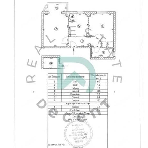 Apartament cu 2 camere decomandat în Griviței