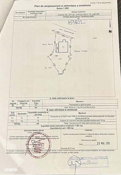 Casă cu 3 camere cu Teren 451 Mp în Central