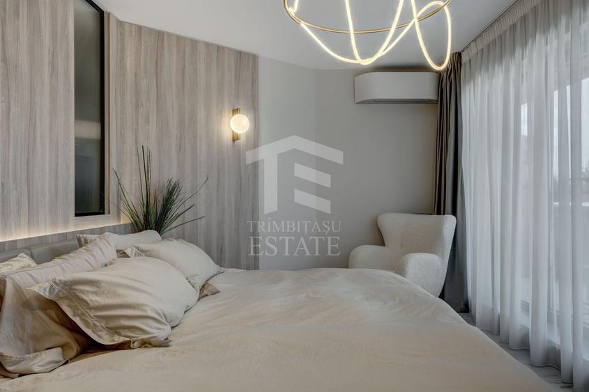 Penthouse cu 5 camere decomandat, mobilat în Mihai Bravu