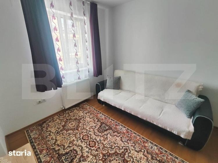Apartament cu doua camere, mobilat, etaj 2, strada Florilor - 5