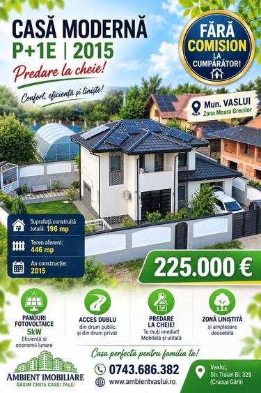 Casă individuală cu 4 camere cu Canalizare în Central