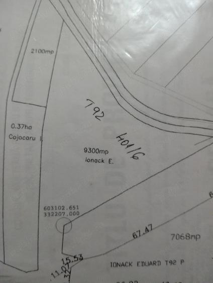 Teren de 9300 mp, în Cozieni