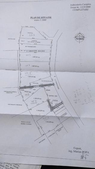 Teren de 1863 mp, în Mușcel