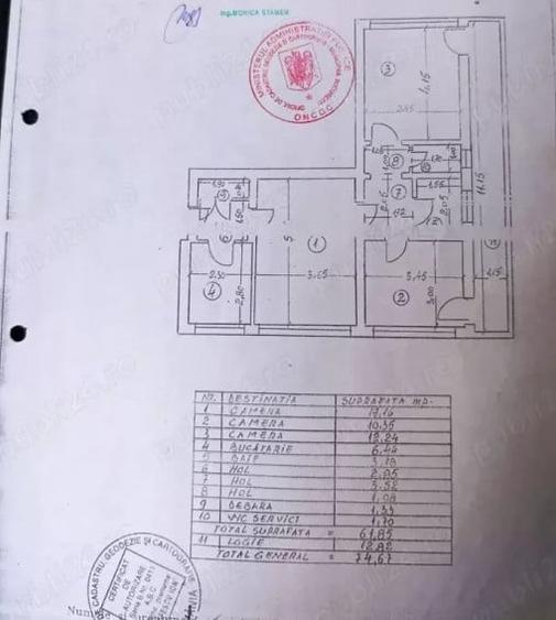 Apartament cu 3 camere semidecomandat în Militari