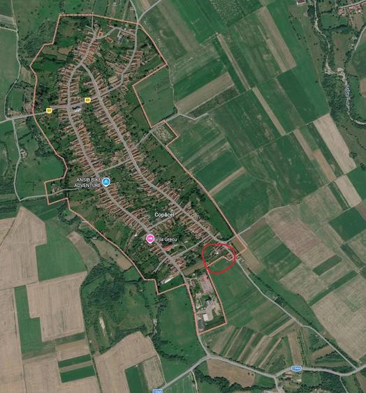 Teren de 2116 mp, în Copăcel