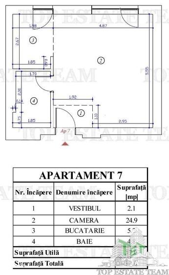 Garsonieră în Central