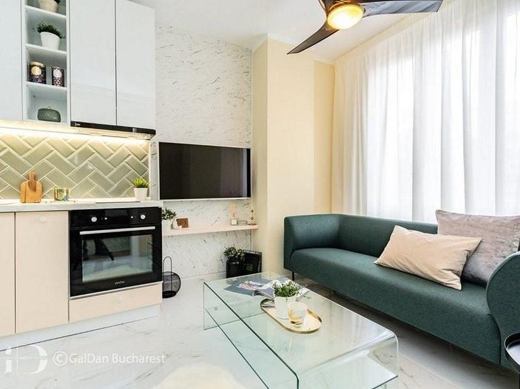 Apartament cu 2 camere nedecomandat, mobilat în Cișmigiu