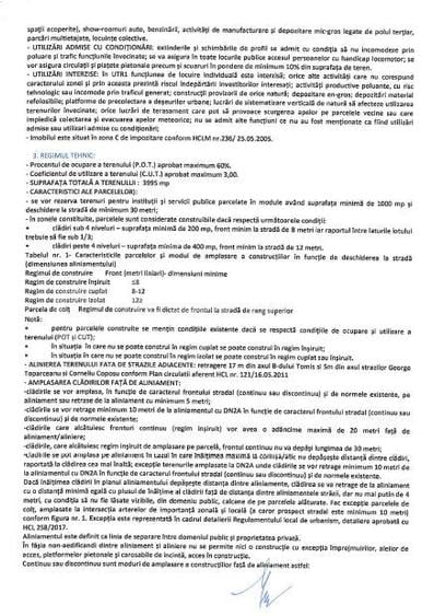 Teren Construcții intravilan de 3995 mp, în Tomis Plus