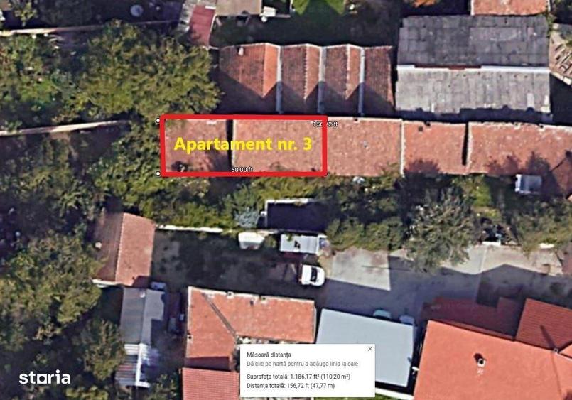 Apartament cu 3 camere semidecomandat în Pârneava