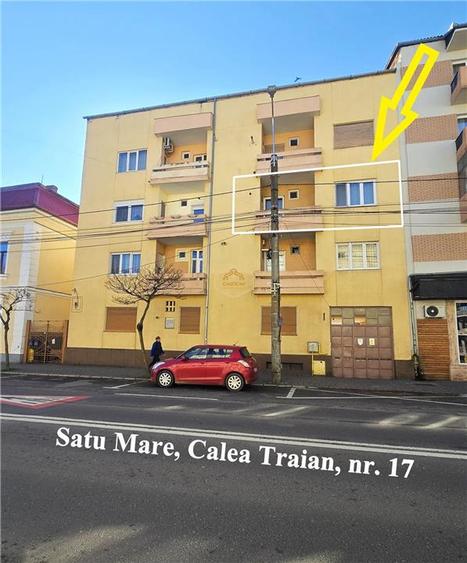 Apartament cu 3 camere decomandat, mobilat în Central