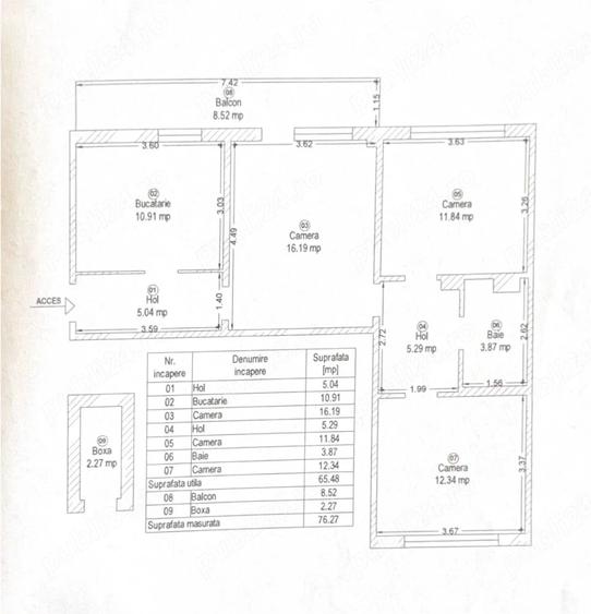 Apartament cu 3 camere semidecomandat în Take Ionescu