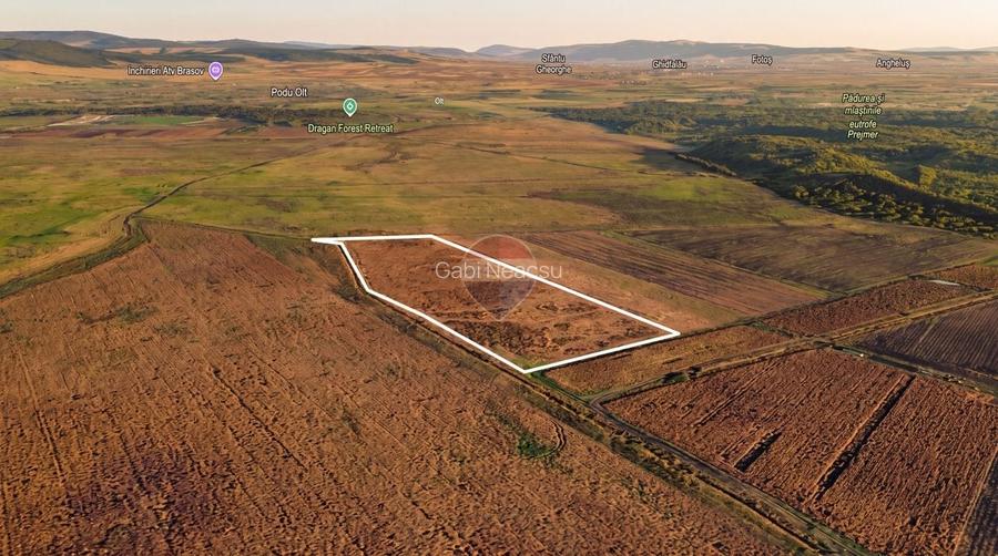 Teren extravilan 44.000 mp (4,4 ha) | Hărman | Comision 0%