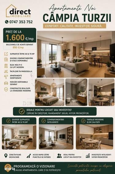 Apartament cu 3 camere în Central