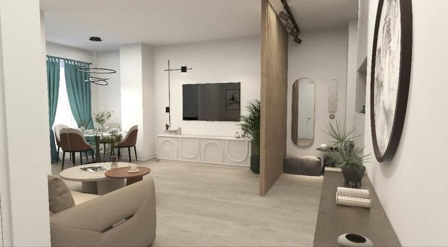 Apartament cu 3 camere semidecomandat în Topoloveni