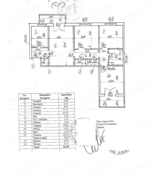 Apartament cu 4 camere semidecomandat în Titan