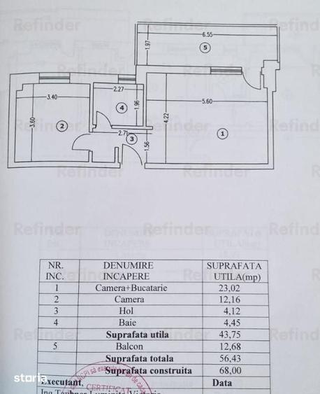 Apartament cu 2 camere decomandat în Băneasa