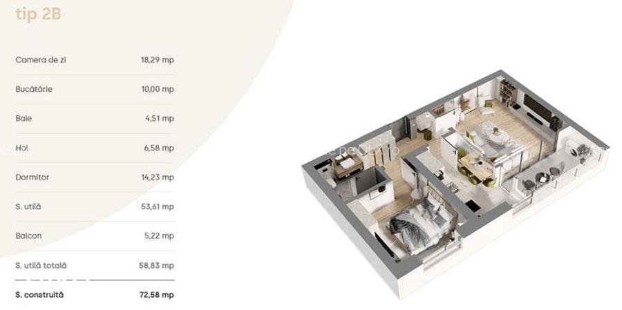 Apartament 2 camere (2026) langa metrou- Complex Akcent City