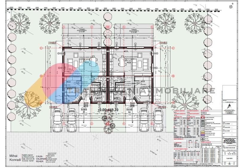 Duplex cu 4 camere cu Canalizare în Chinteni