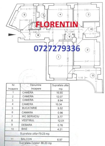 Apartament cu 4 camere decomandat în Drumul Taberei