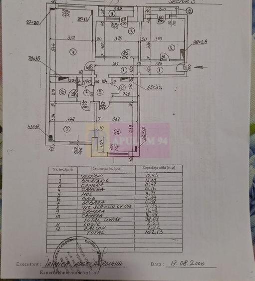 Apartament cu 4 camere decomandat, mobilat în Unirii