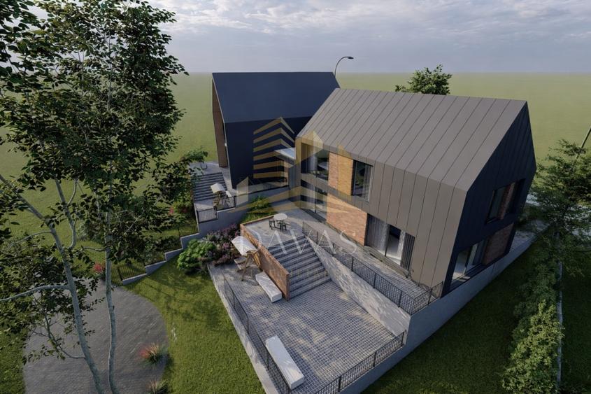 Duplex cu 5 camere cu Canalizare în Popești