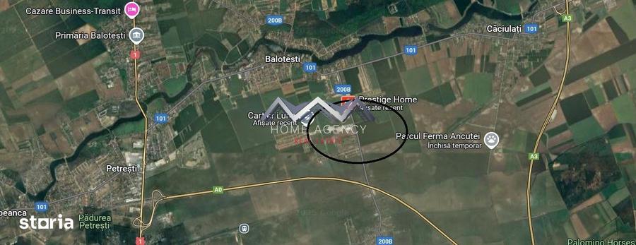 Teren de 9700 mp, în Balotești