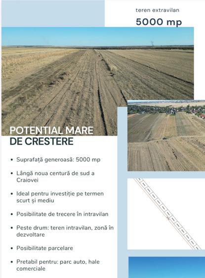Teren direct la Centura Podari- Carcea - 1