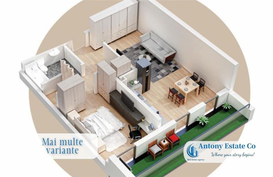 Apartament cu 2 camere în Ultracentral