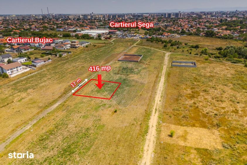 Teren de 416 mp, în Funcționarilor