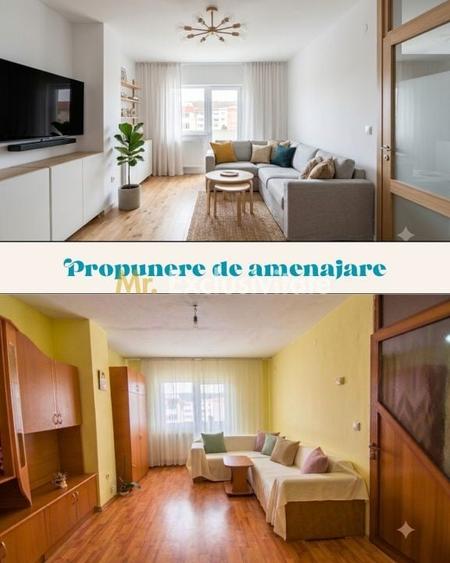 Apartament cu 3 camere decomandat în Central