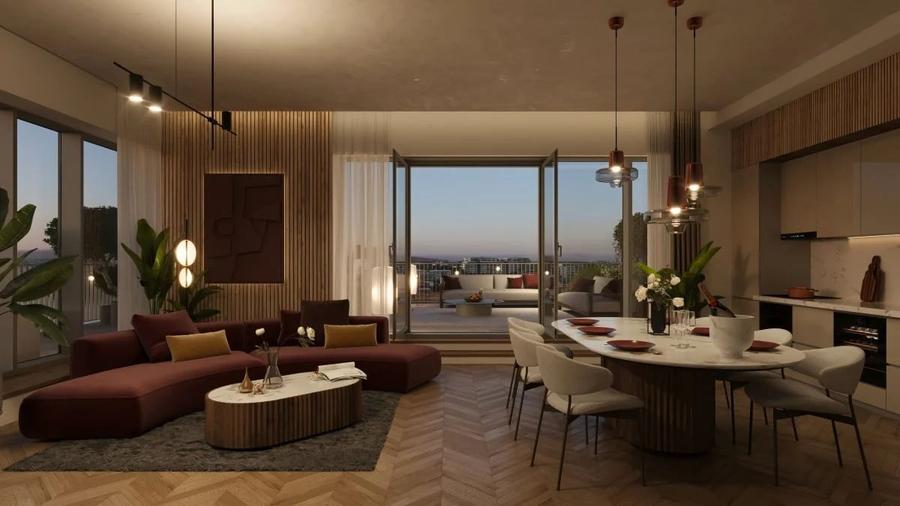 Penthouse cu 5 camere decomandat în Pipera