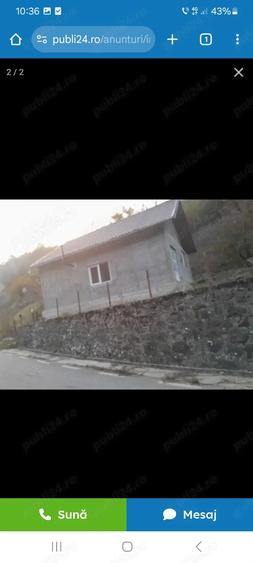 Casă cu 2 camere cu Teren 1400 Mp în Criș